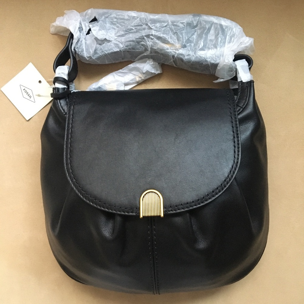 NWT Fossil Gigi Leather Flap Crossbody